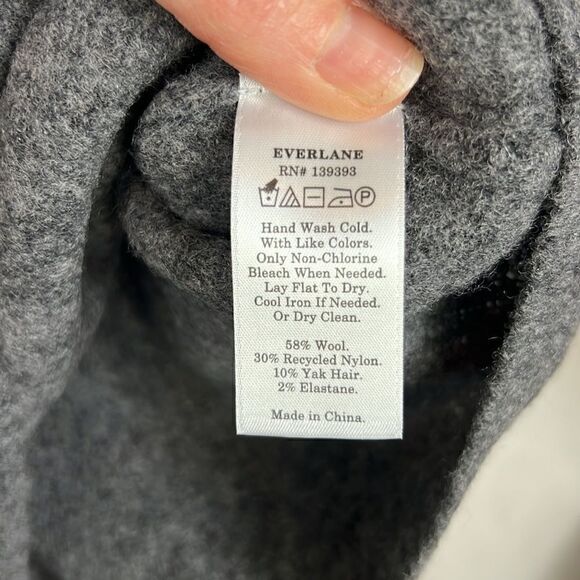 NWT Everlane Wool Cropped Tank Top Dark Gray - Picture 6 of 6